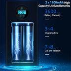 Mini Portable Electrical Air Pump Wireless Tire Inflatable Pump Inflator Electric Motorcycle Pump For Car Motorcycles Bicycles