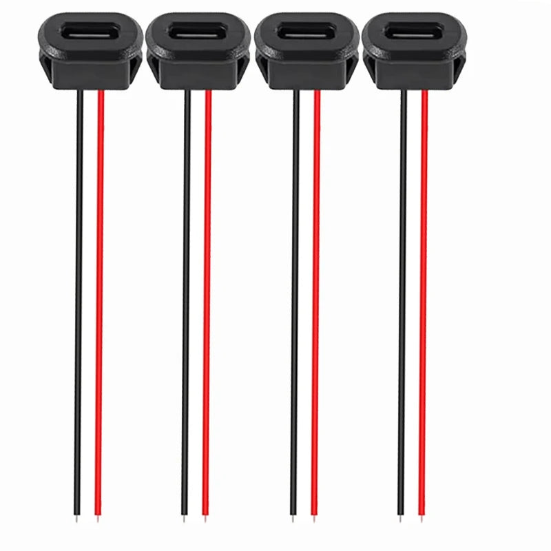 Type-C High Current Fast Charging Jack Port 3A Charger Plug Socket Connector Jack Female  USB-C with Card Buckle 2/4/10/20pcs