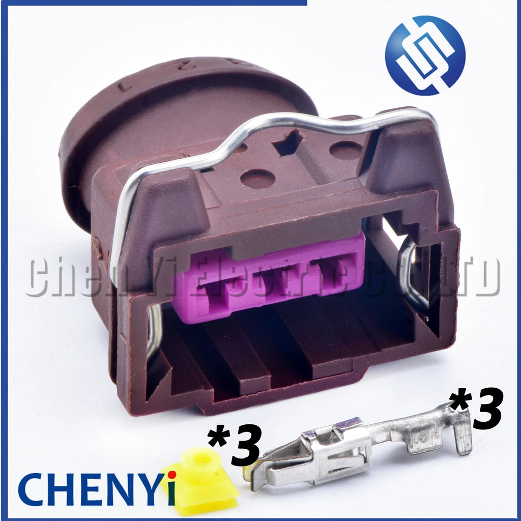 3 Pin Auto Fuel Injector connector ECU Sensor PSA  Knock Sensor Speed Sensor Plug 144474-2 144474-3 144474-4 144474-5 443906233
