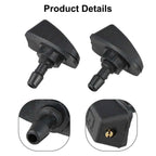 2Pcs Car Front Windshield Wiper Nozzle Car Fan-shaped Mist Windscreen Washer Water Spray Jets Nozzles Accessories