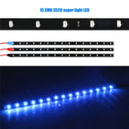 2/6PCS Waterproof DC 12V Motor LED Strip SMD Underbody Decorative strip Light For Car Motorcycle Beautiful Decorative Soft Light