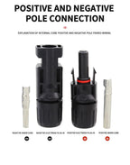 1/5 Sets Photovoltaic Solar PV Connector IP67 Y/T Type 30A 1000V 3-7 Way Branch Kit for PV/MC Cable 2.5/4/6mm² Battery Module