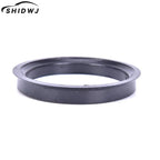 1 Set 4 Hub Centric Rings Car Wheel Bore Center Collar 66.6-57.1mm For Cars ID 57.1-mm Black