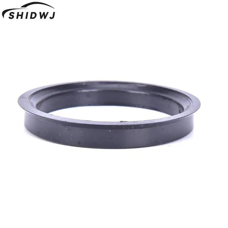 1 Set 4 Hub Centric Rings Car Wheel Bore Center Collar 66.6-57.1mm For Cars ID 57.1-mm Black