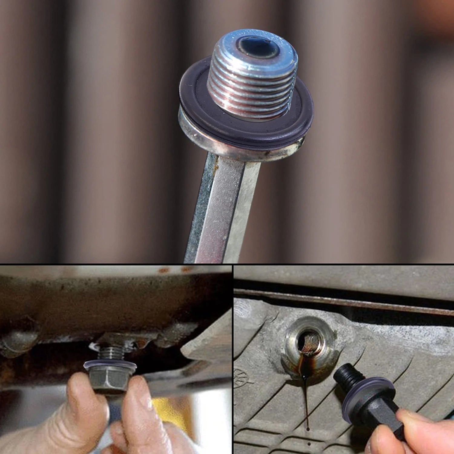 Car Sealing Oil Drain Screw Rubber Plug Gasket M12/M14 Universal Engine Oil Drain Plug Gaskets Auto Accessories 10/20/50/100pcs