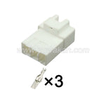 3-Pin Connectors Unsealed 7.8mm Male Female Connectors Automotive Electrical Wire Harness Cable Socket 7282-3030 7283-3030