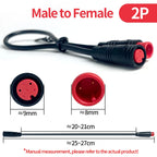 4/10Pcs M8 Waterproof Connectors 2/3/4/5/6 Pin, Male & Female Plug Socket Set, IP67 Wire Cable Connector Kit