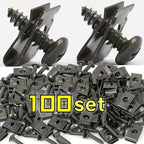 Metal U-Type Screw Fastener Clip Car Base Anti-rust Clamp Fastener Bumper Fender Trim Panel Fastener Board Protection Amagi