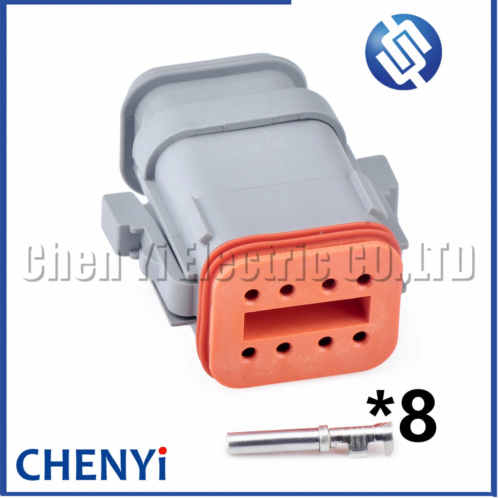 8 Pin Automotive waterproof connector Wiring Harness Plug For Deutsch DT series DT04-8P-E008 DT06-8S-E008 DT04-8P DT06-8S