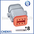 8 Pin Automotive waterproof connector Wiring Harness Plug For Deutsch DT series DT04-8P-E008 DT06-8S-E008 DT04-8P DT06-8S