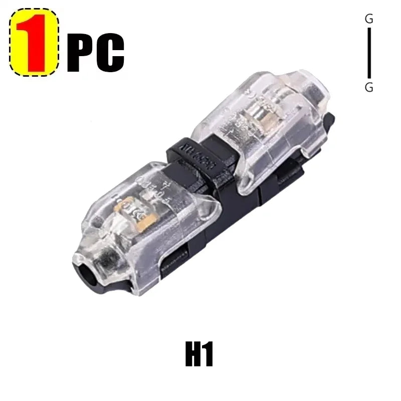 10/1pcs Wire Connectors Low Voltage Wire Connectors Solid Connection T Tap Wire Connectors T Type 2 Pin Wires Splicing Connector