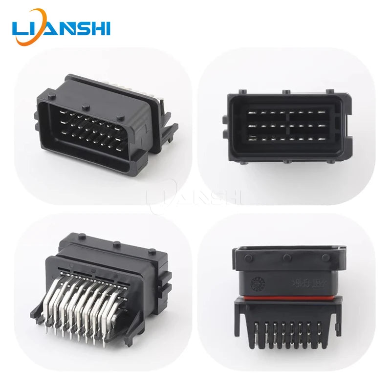 2pcs Car modified ecu computer connector DJ7242-1.5/2.8-10 pin holder HCCPHPE24BKA90F