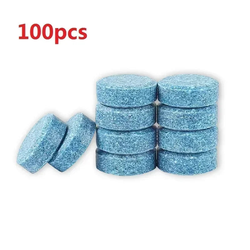 3/100Pcs Car Windshield Cleaner Car Effervescent Tablet Glass Water Solid Cleaner Windshield Spray Cleaner Car Wash Amagi