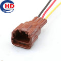 3P 7282-7771-80 Car Horn Buzzer Wire Harness Socket Automobile Starter Waterproof Plug for Nissan