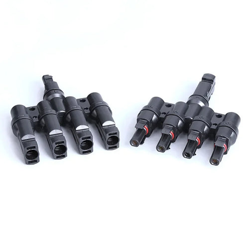 1/5/20/100 Sets PV T Branch Photovoltaic Solar Connector 1000V 30A Male Female 1 To 2/3/4/5/6 PV Plug 2/3/4/5/6IN 1OUT Adapter