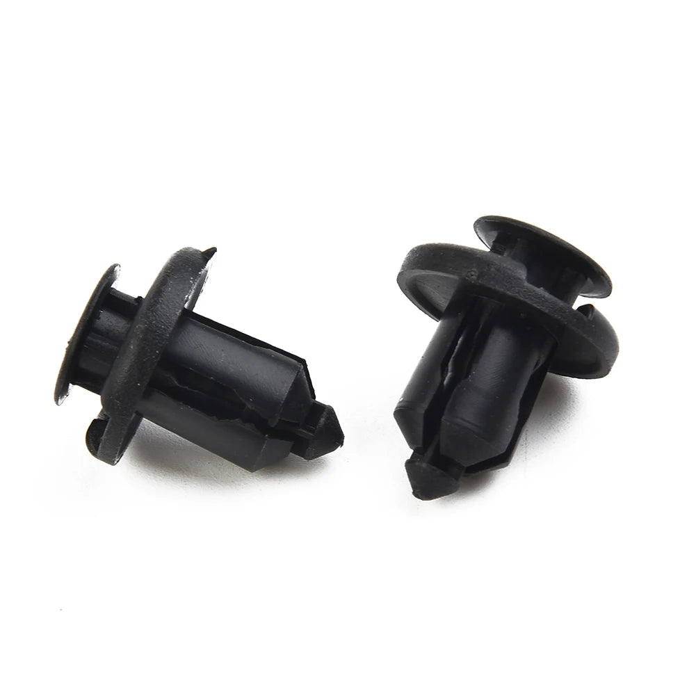 100Pcs Plastic Nylon Rivet Fastener Bumper Clip Retainer Screw Fender For Honda Car Front And Rear Bumper Fasteners