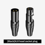 10 Set 3Pin XLR Color Head Pure Copper Pin Male and Female Audio Microphone Connector Canon Welding Plug Socket