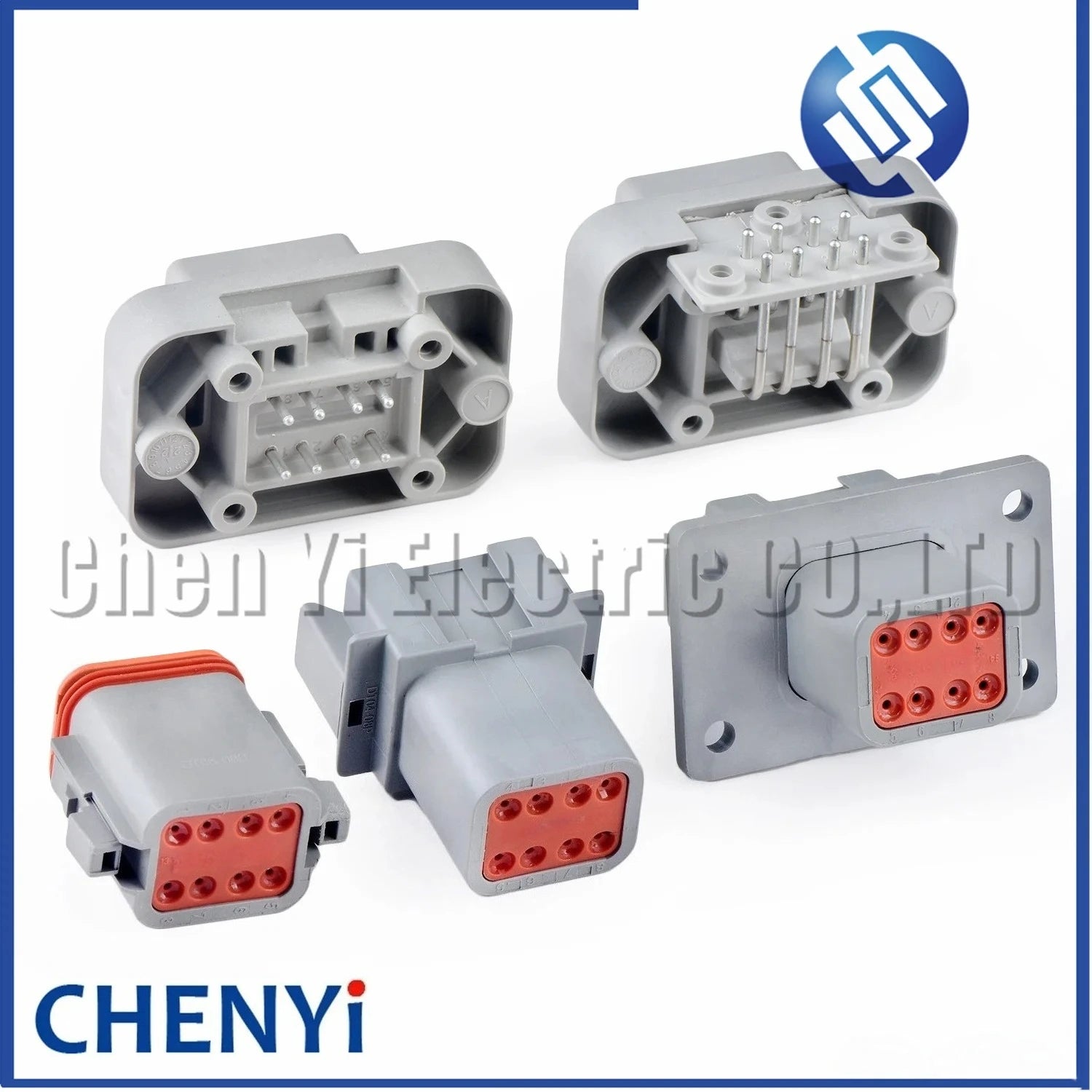 8 Pin Auto Waterproof Connector Wire harness plug PCB socket DT06-8S DT04-8P DT04-8P-L012 DT15-8P DT13-8P For Deutsch DT series