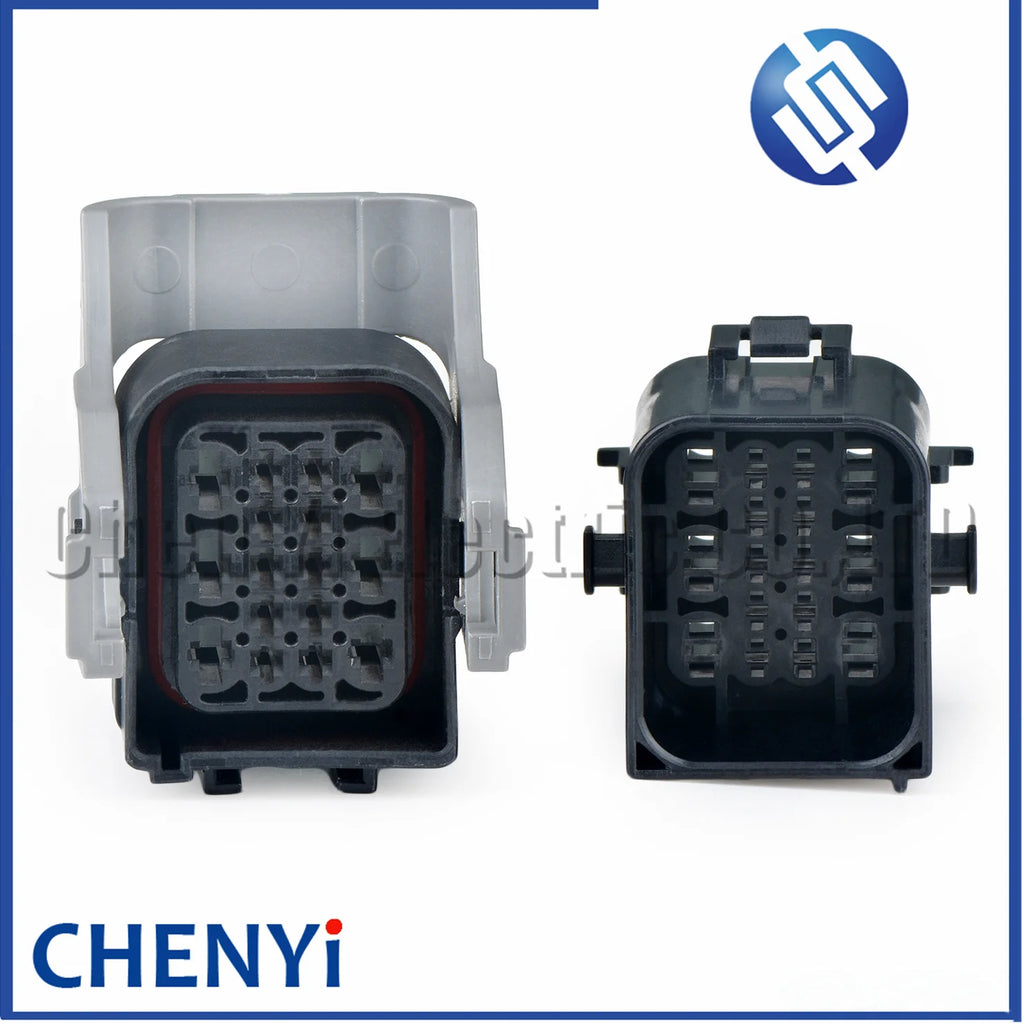 16 Pin Automotive waterproof connector Car Automotive headlight engine front bumper assembly harness Plug 1743350-2 1743354-2