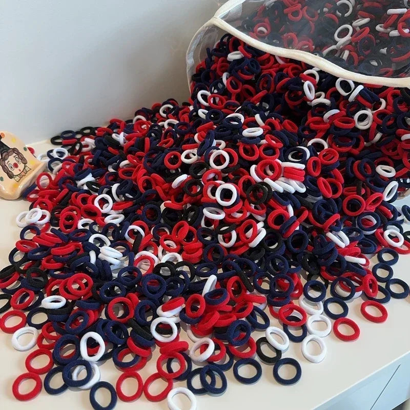 100/300PCS Small Colorful Nylon Elastic Hairband Girls Kids Ponytail Hold Hair Tie Rubber Bands Rope Scrunchie Hair Amagi