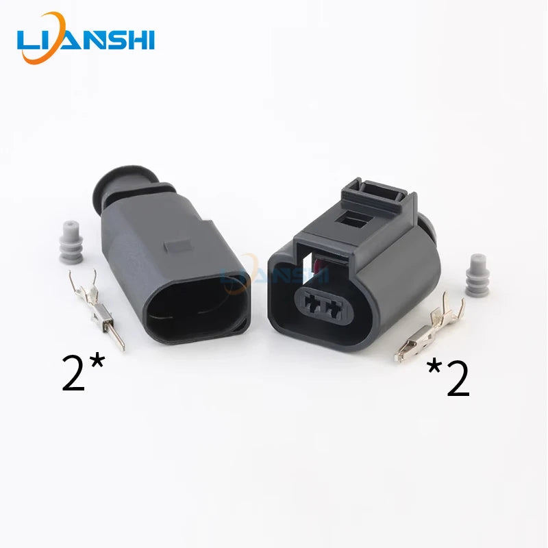 1J0973802 1J0973702 Automotive connector Air intake temperature Ambient temperature Outdoor sensor 2P plug with terminal
