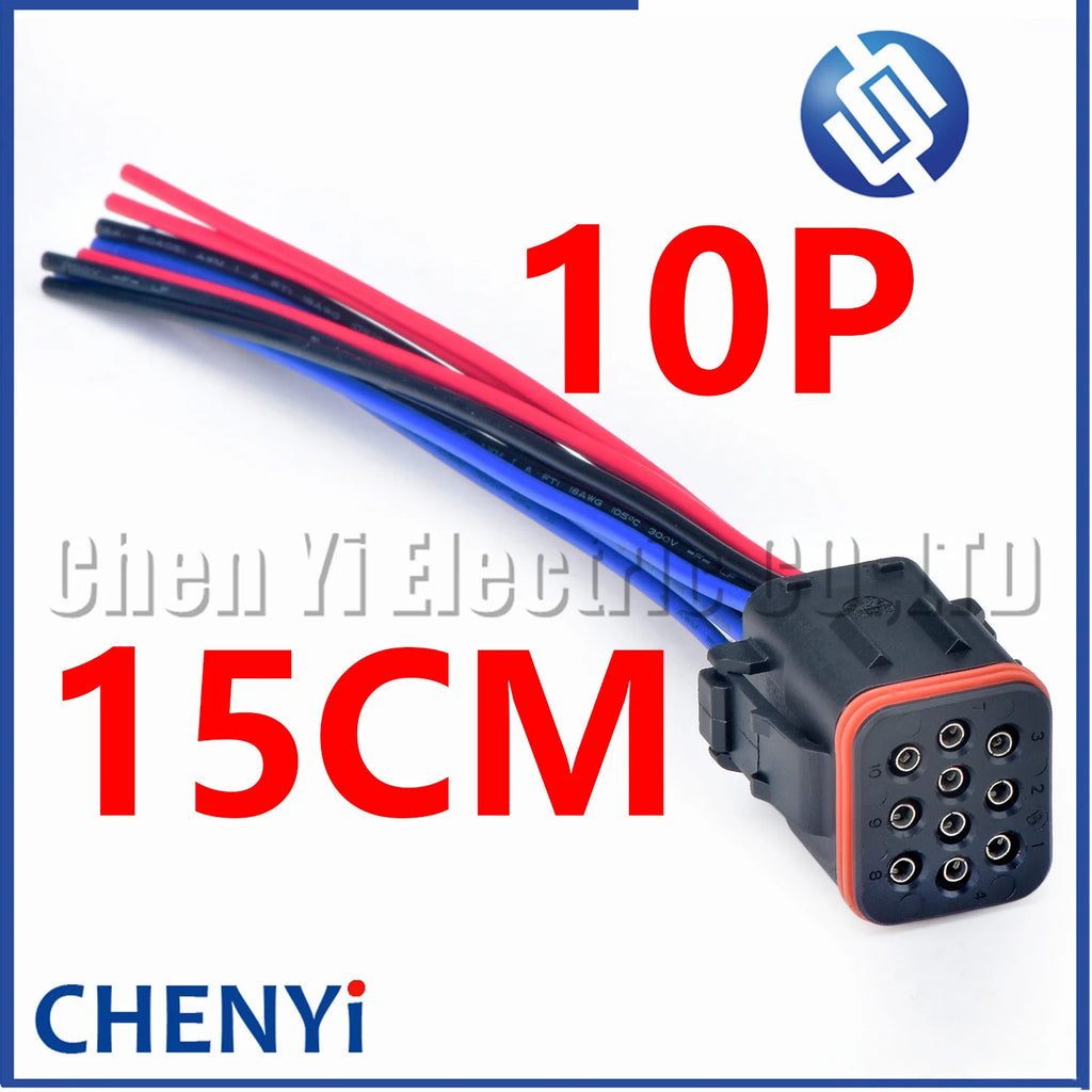 10 Pin Male or Female Waterproof Automobile Connector Electronic Plug 132010-001 132010-000 With Pins