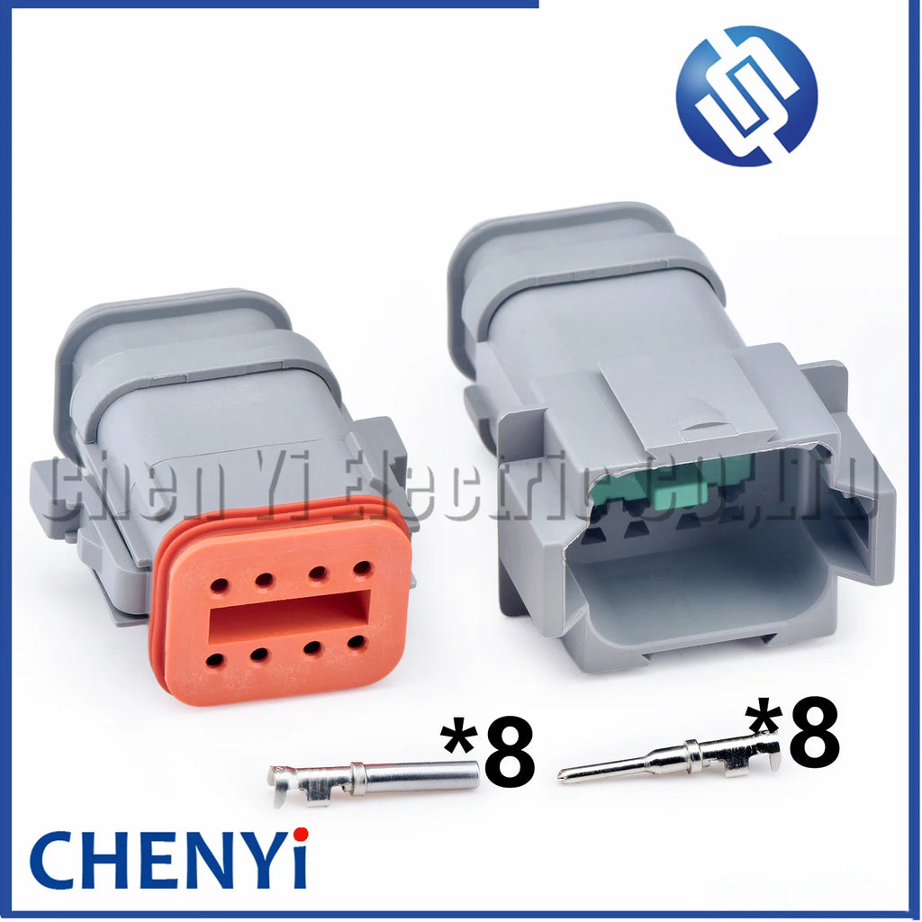 8 Pin Automotive waterproof connector Wiring Harness Plug For Deutsch DT series DT04-8P-E008 DT06-8S-E008 DT04-8P DT06-8S