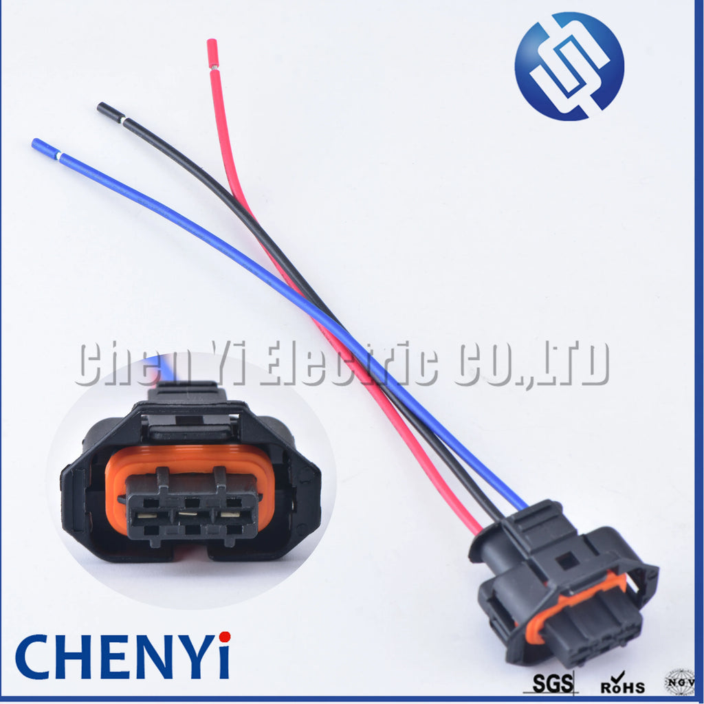 3 Pin Auto MAP Sensor Connector Common Rail Diesel Injection Pump Socket Pressure Crankshaft Position Sensor Plug For 1928404227