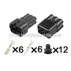 AMP 6Pin Connector Waterproof 2.2mm Male Female Connector Automotive Wiring Harness Cable Socket for Toyota 6189-6171 6180-6181