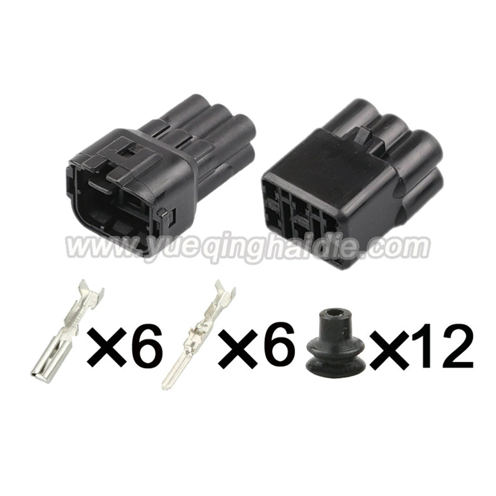 AMP 6Pin Connector Waterproof 2.2mm Male Female Connector Automotive Wiring Harness Cable Socket for Toyota 6189-6171 6180-6181