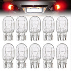 10 Pcs 5/21W Clear Glass Turn Signal Stop Brake Tail Light Bulbs LED Turn Singal Light Reverse Brake Backup Lamp Tail Light