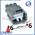 6 Pin Car headlamp harness plug Accelerator Throttle Pedal Connector MG641107-5 90980-11034 7282-7064-40 7283-7064-40 For Toyota