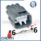 6 Pin Car headlamp harness plug Accelerator Throttle Pedal Connector MG641107-5 90980-11034 7282-7064-40 7283-7064-40 For Toyota