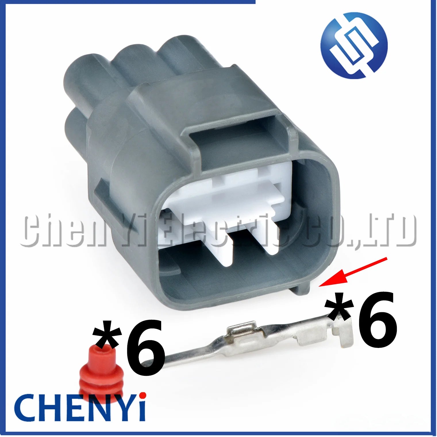 6 Pin Car headlamp harness plug Accelerator Throttle Pedal Connector MG641107-5 90980-11034 7282-7064-40 7283-7064-40 For Toyota