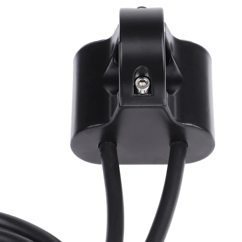 7/8" 22mm Aluminum Alloy 12V Motorcycle Handlebar Control Switch Dual Button Control Headlight Flasher Speaker Switch 2 Choice