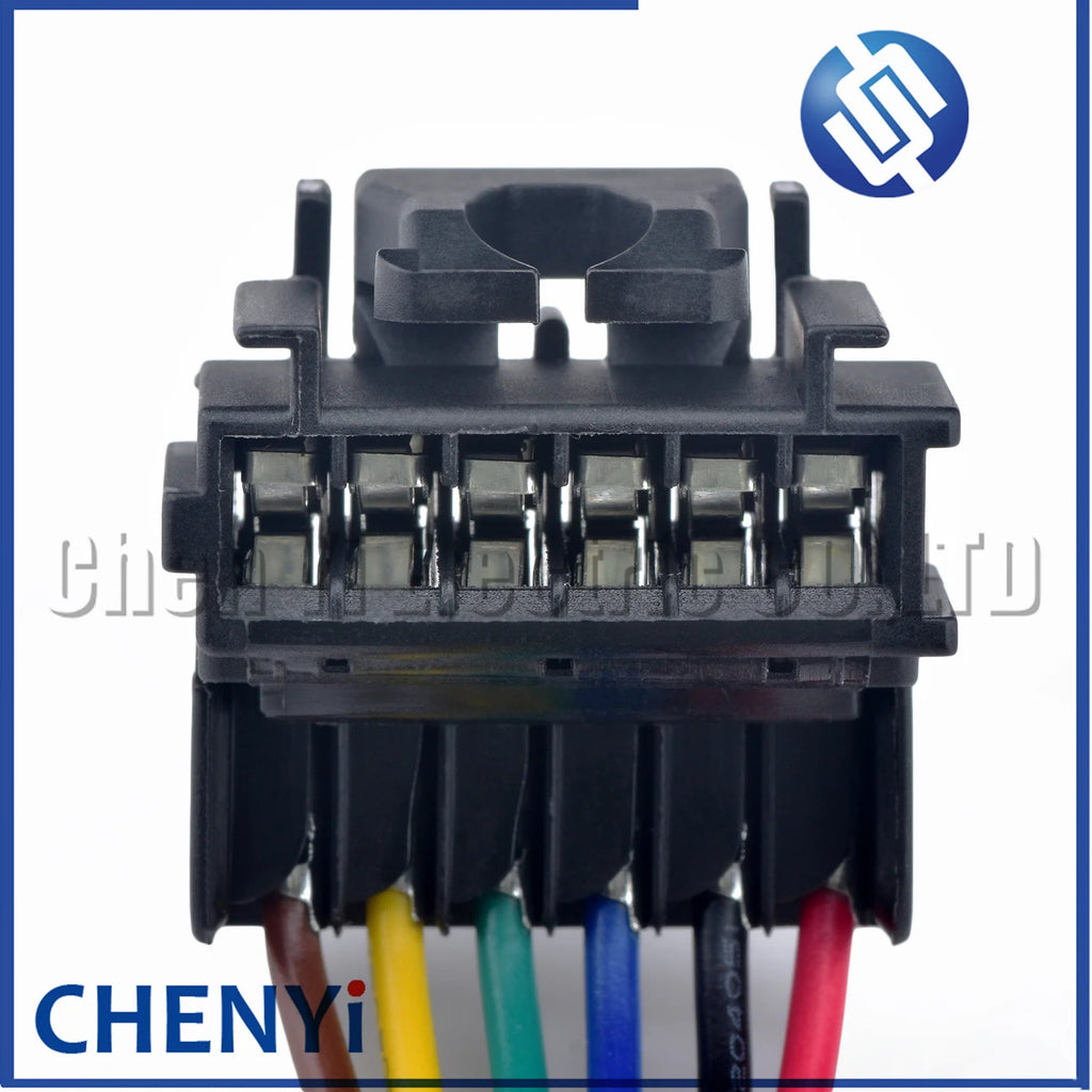 6 Pin Automotive connector socket rear lamp Tail light Wire harness plug 7701477989 7703297051 For Renault Clio II