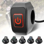 Motorcycle Modified Switch Waterproof Button with LED Light Headlight Horn Control ON OFF Buttton Handlebar Mount Accessories