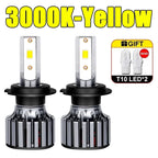 LED 9005/HB3 9006/HB4 9007 H13 H11 H7 H4 H3 H1 880 Car Bulbs 12V High Low Beam 20000LM 120W 6500K White Plug-N-Play 80000h amagi