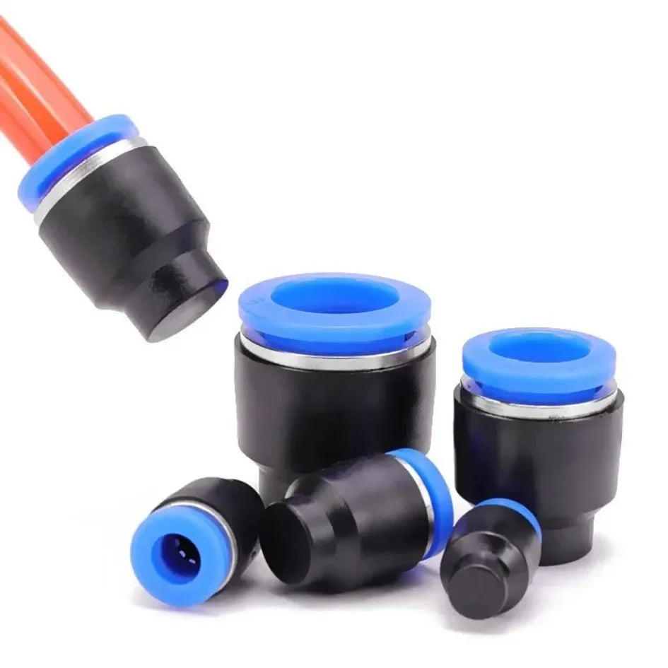20/100/500/1000 PCS PP PPF Nylon Pneumatic Blanking Plug Hose Tube Push Fit Connector Air Line 4mm 6mm 8mm 10mm 12mm 16mm