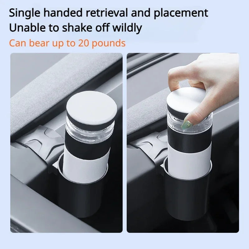 For Tesla Model Y Juniper/3/3+ Highland 2025 Water Cup Holder Beverage Rack Limiter Instrument Table Cup Support Car Tools Amagi