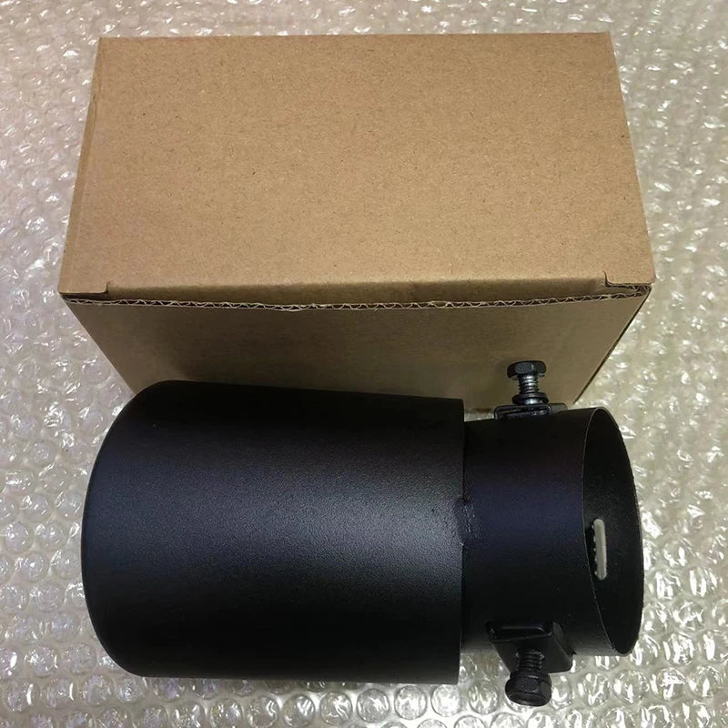 Universal Car Exhaust Tip Round Aluminum ALloy Muffler Tail Trim Rear Auto Exhaust Pipe Nozzle Silencer Pipe Inlet 63mm