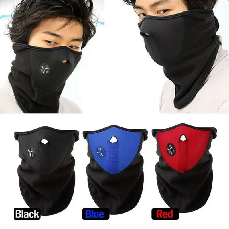 Winter Fleece Thermal Windproof Ski Mask Neck Guard Scarf for Cycling Running and Outdoor Activities Keep Warm and Comfortable