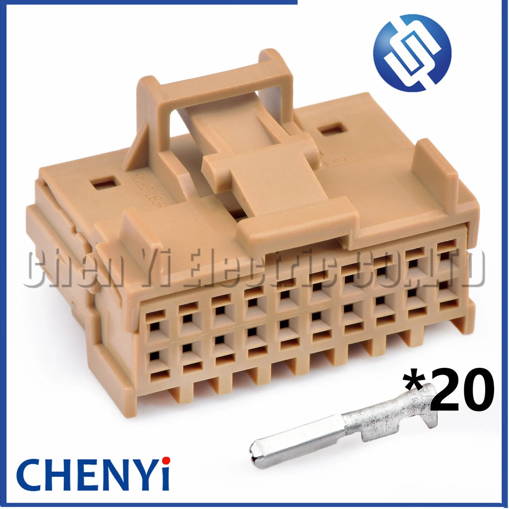 20 Pin Auto connector Wire harness plug 1563337-2 8W0972420A 8W0 972 420 A For seat module light control module
