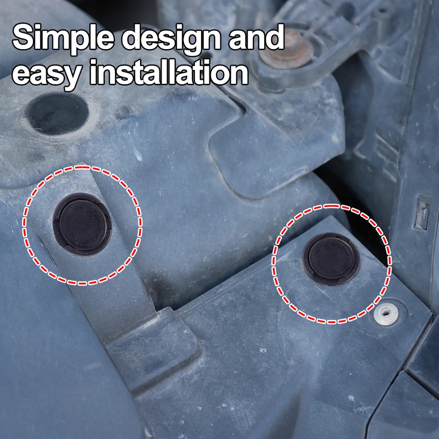 Car Bumper Door Panel Fender Liner Clips Retainer 8mm Auto Fasteners Rivets Clips Diameter Black Vehicle Accessories 20-100pcs