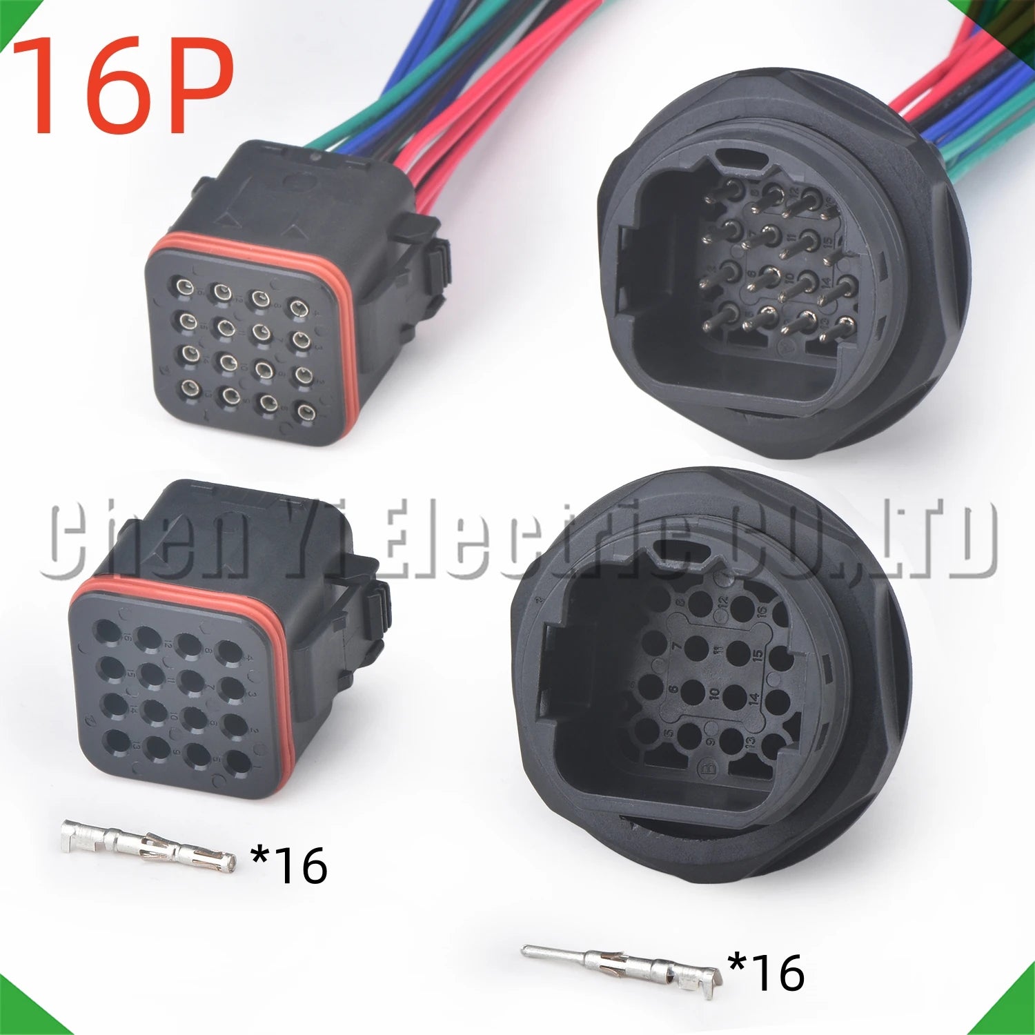 16-pin auto connector automotive connectors headlight harness headlight