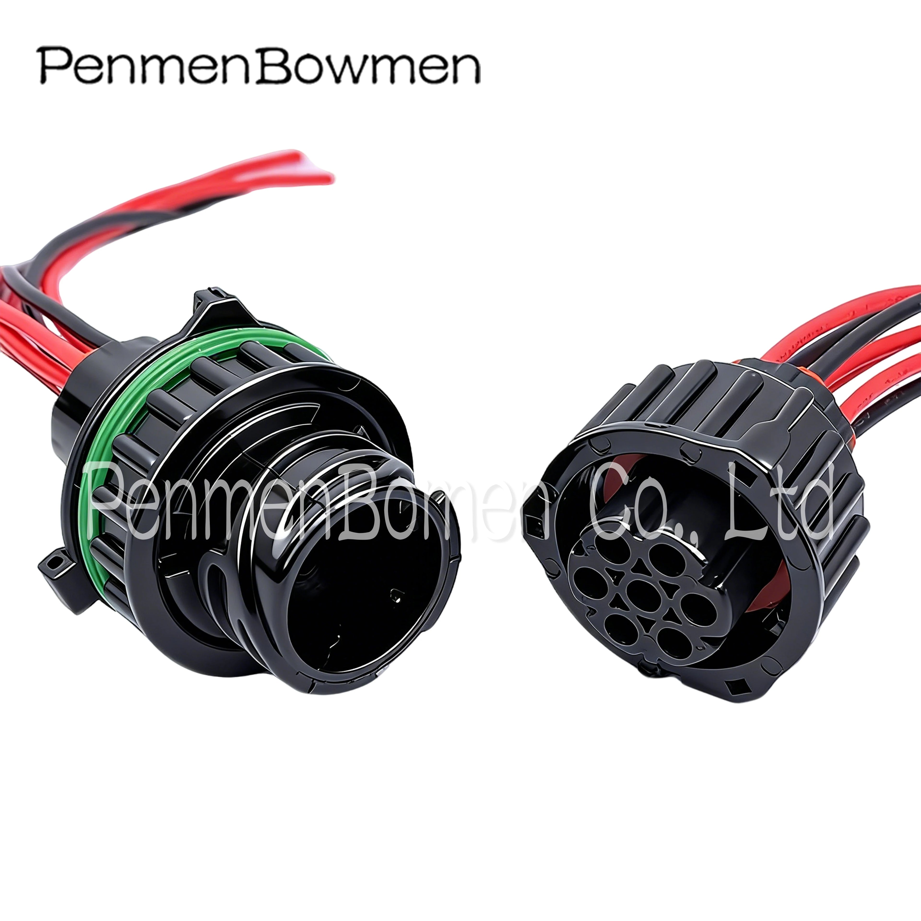 1 Set 7 Pin Car 1718230-1 Circular Truck Tail Light Electrical Cable Connectors Female Male Wire Harness Plug 968421-1 967650-1