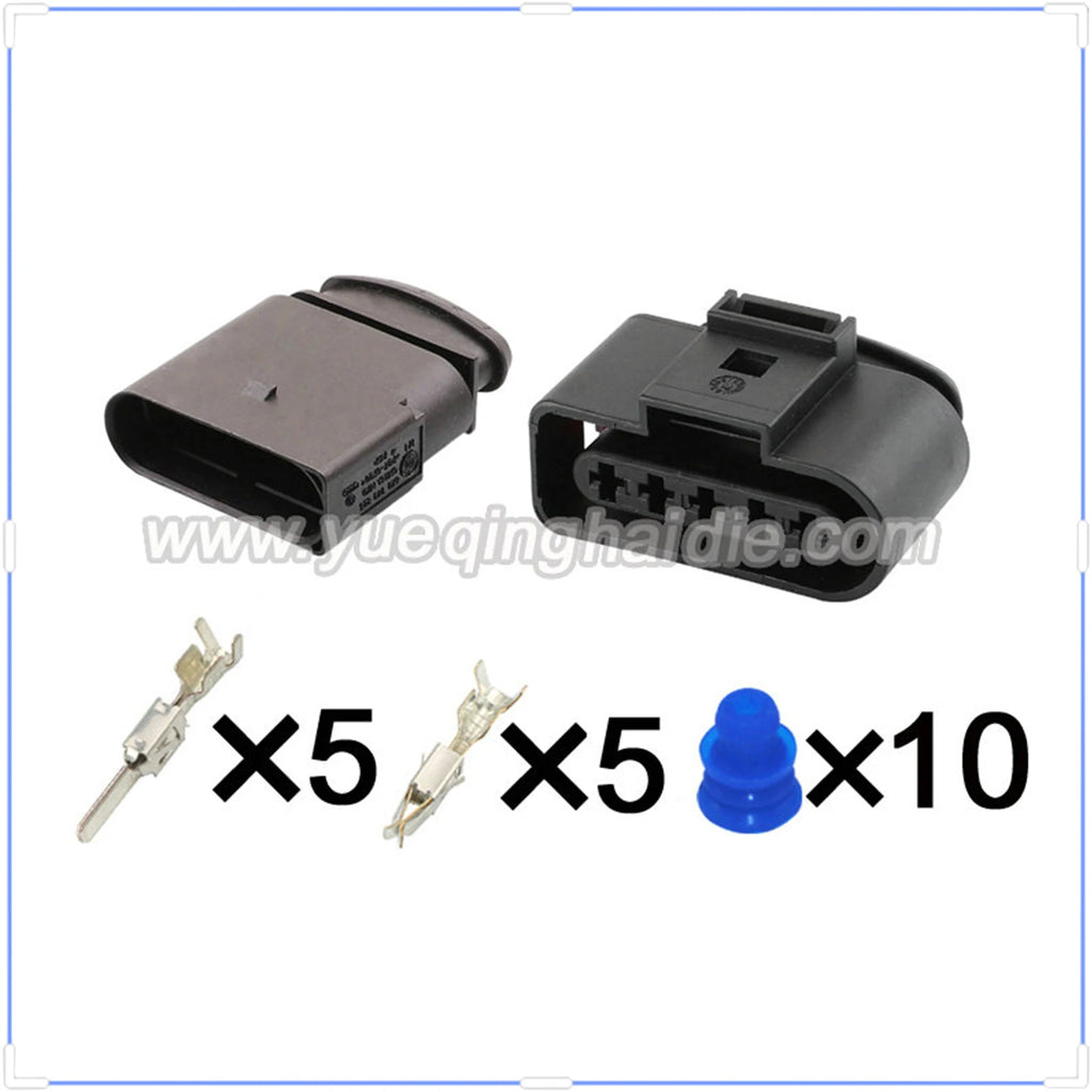 5 Pin Connector Waterproof 2.8mm Male Female Connector Automotive Ignition Coil Plug Cable Socket for VW 6X0973825 1J0973725