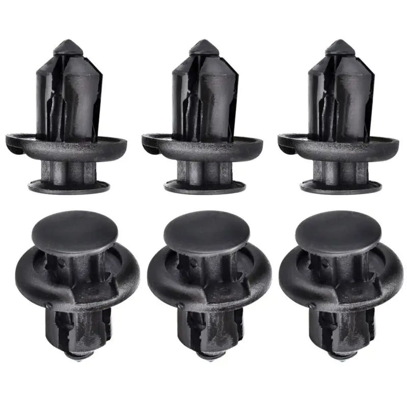50 Pcs Car Bumper Retainer Clips Nylon Rivet Fastener Bumper Clip Retainer Screw Fender For Honda Door Trim Panel Retainer