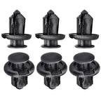 50 Pcs Car Bumper Retainer Clips Nylon Rivet Fastener Bumper Clip Retainer Screw Fender For Honda Door Trim Panel Retainer