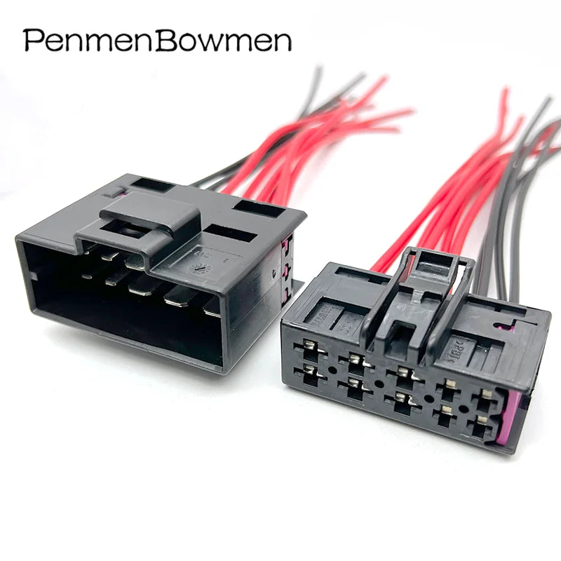 1 Set 10 Pin Auto Seat Heating Electrical Cable Connectors Male Female Wire Harness Plug For 7L0972762 8E0972710